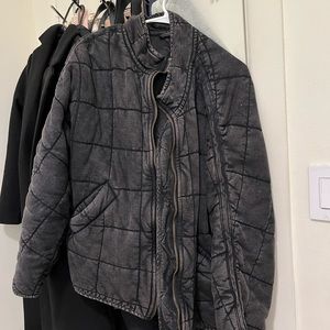 Free People Dolman Quilted Knit Jacket